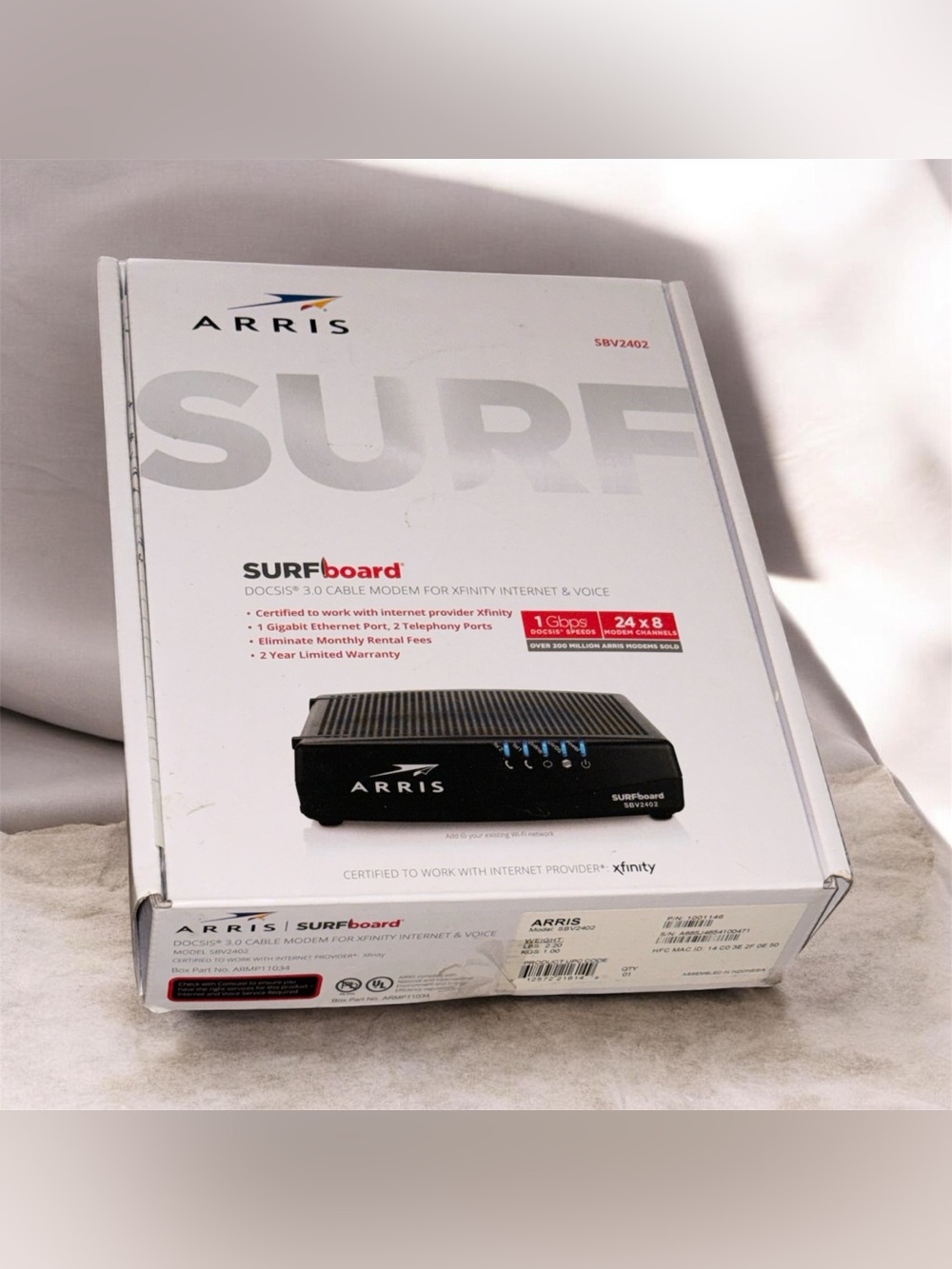 ARRIS SURFboard DOCSIS 3.0 Cable Modem - Black